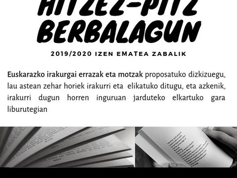 Abierto el plazo de inscripción en Hitzez pitz