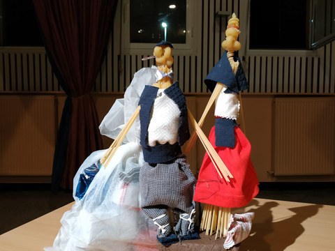 La obra de Alicia Garcia ha sido la ganadora del concurso de muñecos Olentzero y Mari Domingi