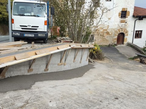 Obras de mejora en el camino de Torre