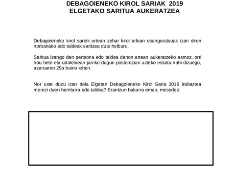 Se podrá proponer hasta el 29 de noviembre la candidatura a el/la deportista o grupo deportivo más significativo de Elgeta