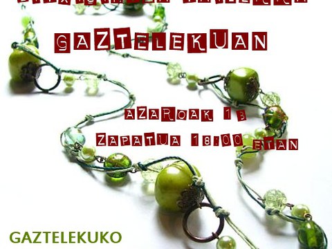 Taller de joyería en el Gaztelekuan 