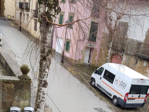 Trabajos de mejora de la accesibilidad en la calle San Roque