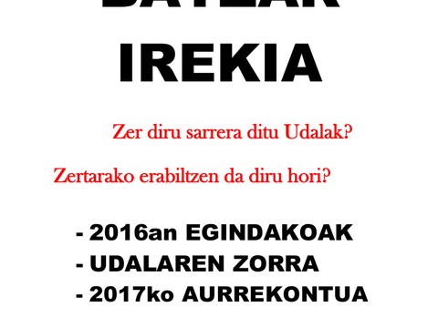 BATZAR IREKIA 