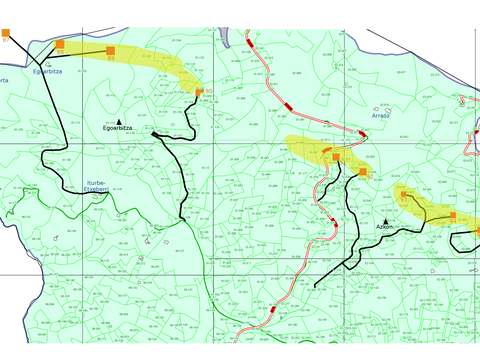 Gueñes-Itsasoren hainbat kalte plano partzelarioan