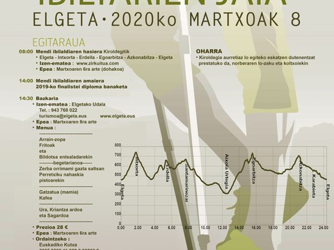 Ibiltarien jaian parte hartzeko izen-emate epea zabalik