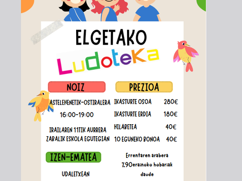 LUDOTEKA ZERBITZUA 2024 - 2025