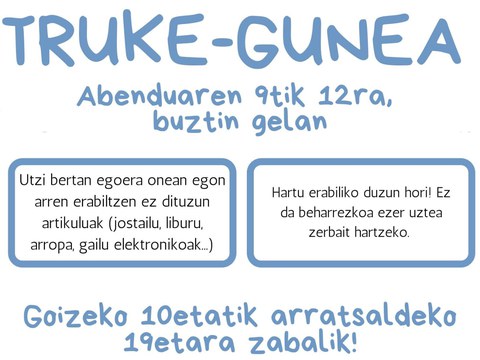 Truke gunea eta truke, bigarren eskuko eta artisautza azoka